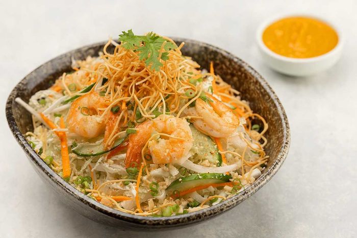 Crunchy Noodle and Shrimps Salad