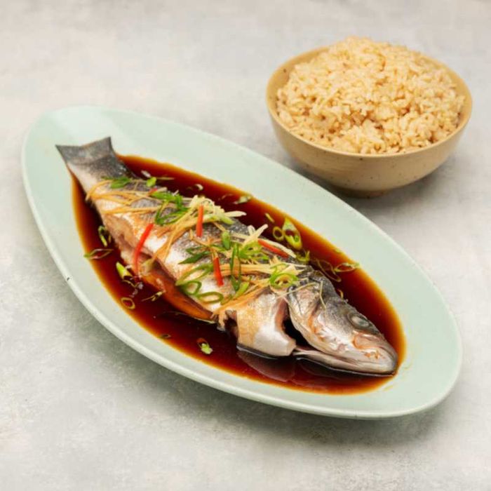 Soy Steamed Fresh Seabass