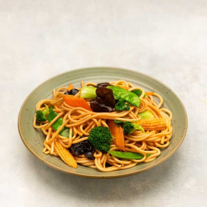 Shanghai Fried Noodles, Chicken & Veg
